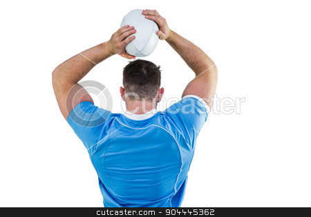To use this stock image in your creative project, please select the size you need over to the right and click the "Add to Cart" button.
Your downloaded image will come with the Cutcaster watermark removed so don’t worry about the watermark you see on this page. Rugby player throwing the ball stock photo, Rugby player throwing the ball on white background by Wavebreak Media