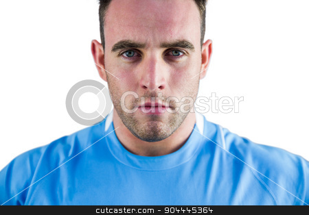 To use this stock image in your creative project, please select the size you need over to the right and click the "Add to Cart" button.
Your downloaded image will come with the Cutcaster watermark removed so don’t worry about the watermark you see on this page. Rugby player looking at camera stock photo, Rugby player looking at camera on white background by Wavebreak Media