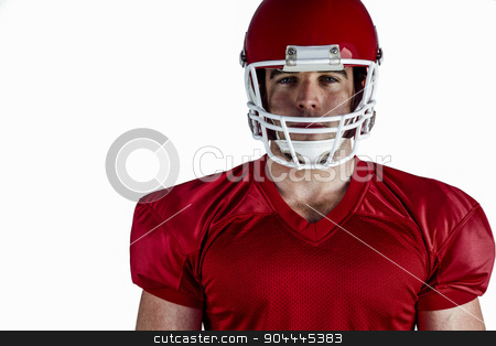 To use this stock image in your creative project, please select the size you need over to the right and click the "Add to Cart" button.
Your downloaded image will come with the Cutcaster watermark removed so don’t worry about the watermark you see on this page. American football player looking at camera stock photo, American football player looking at camera on white background by Wavebreak Media