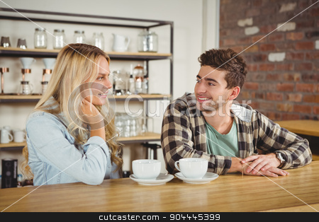 To use this stock image in your creative project, please select the size you need over to the right and click the "Add to Cart" button.
Your downloaded image will come with the Cutcaster watermark removed so don’t worry about the watermark you see on this page. Smiling hipster sitting and talking stock photo, Smiling hipster sitting and talking at coffee shop by Wavebreak Media