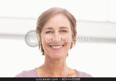 To use this stock image in your creative project, please select the size you need over to the right and click the "Add to Cart" button.
Your downloaded image will come with the Cutcaster watermark removed so don’t worry about the watermark you see on this page. Smiling casual businesswoman stock photo, Portrait of smiling casual businesswoman in the office by Wavebreak Media