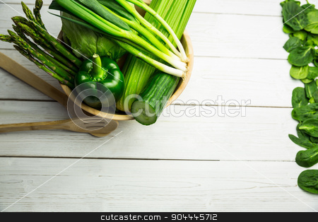 To use this stock image in your creative project, please select the size you need over to the right and click the "Add to Cart" button.
Your downloaded image will come with the Cutcaster watermark removed so don’t worry about the watermark you see on this page. Green vegetables on table stock photo, Green vegetables on table shot in studio by Wavebreak Media