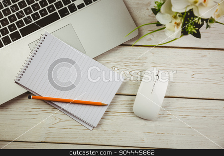To use this stock image in your creative project, please select the size you need over to the right and click the "Add to Cart" button.
Your downloaded image will come with the Cutcaster watermark removed so don’t worry about the watermark you see on this page. Overhead view of an desk stock photo, Overhead view of an desk with electronic devices by Wavebreak Media