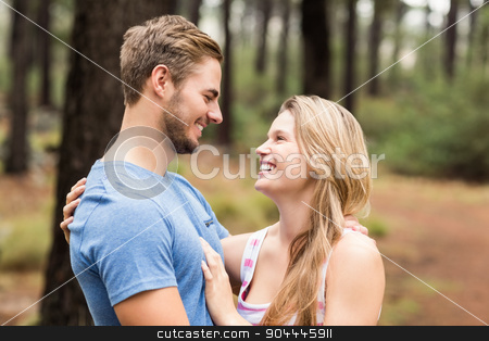 To use this stock image in your creative project, please select the size you need over to the right and click the "Add to Cart" button.
Your downloaded image will come with the Cutcaster watermark removed so don’t worry about the watermark you see on this page. Young happy hiker couple looking at each other stock photo, Young happy hiker couple looking at each other in the nature by Wavebreak Media