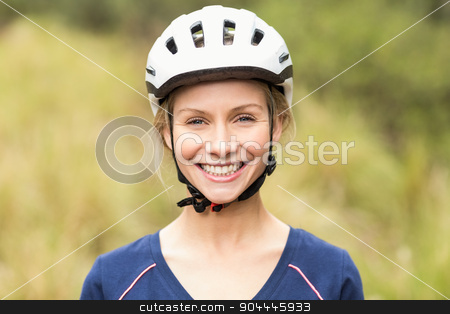 To use this stock image in your creative project, please select the size you need over to the right and click the "Add to Cart" button.
Your downloaded image will come with the Cutcaster watermark removed so don’t worry about the watermark you see on this page. Young pretty happy biker looking at camera stock photo, Young pretty happy biker looking at camera in the nature by Wavebreak Media