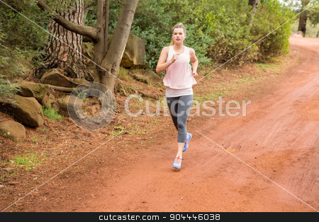 To use this stock image in your creative project, please select the size you need over to the right and click the "Add to Cart" button.
Your downloaded image will come with the Cutcaster watermark removed so don’t worry about the watermark you see on this page. Pretty blonde athlete jogging stock photo, Pretty blonde athlete jogging in the nature by Wavebreak Media