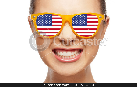 To use this stock image in your creative project, please select the size you need over to the right and click the "Add to Cart" button.
Your downloaded image will come with the Cutcaster watermark removed so don’t worry about the watermark you see on this page. angry teenage girl in glasses with american flag stock photo, people, patriotism, national pride and independence day concept - angry teenage girl in sunglasses with american flag by Syda Productions