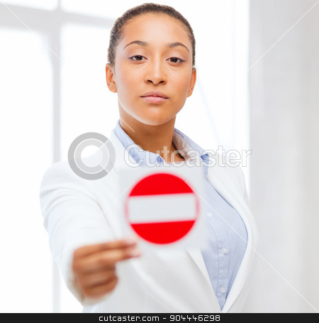 To use this stock image in your creative project, please select the size you need over to the right and click the "Add to Cart" button.
Your downloaded image will come with the Cutcaster watermark removed so don’t worry about the watermark you see on this page. african woman showing stop sign stock photo, business, protest, racism concept - african woman showing stop sign by Syda Productions