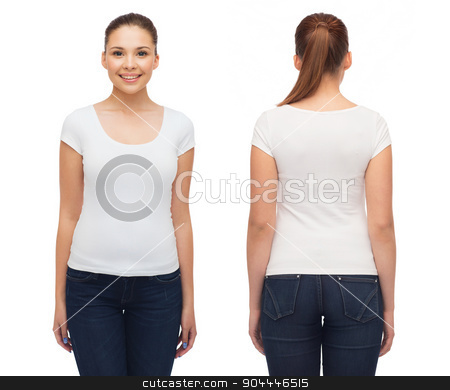 To use this stock image in your creative project, please select the size you need over to the right and click the "Add to Cart" button.
Your downloaded image will come with the Cutcaster watermark removed so don’t worry about the watermark you see on this page. smiling young woman in blank white t-shirt stock photo, t-shirt design and people concept - smiling young woman in blank white t-shirt by Syda Productions