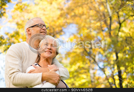 To use this stock image in your creative project, please select the size you need over to the right and click the "Add to Cart" button.
Your downloaded image will come with the Cutcaster watermark removed so don’t worry about the watermark you see on this page. happy senior couple in autumn park stock photo, family, age, season and people concept - happy senior couple hugging over autumn trees background by Syda Productions