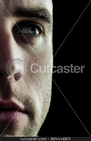 To use this stock image in your creative project, please select the size you need over to the right and click the "Add to Cart" button.
Your downloaded image will come with the Cutcaster watermark removed so don’t worry about the watermark you see on this page. Tough rugby player looking away stock photo, Tough rugby player looking away on black background by Wavebreak Media
