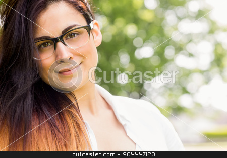 To use this stock image in your creative project, please select the size you need over to the right and click the "Add to Cart" button.
Your downloaded image will come with the Cutcaster watermark removed so don’t worry about the watermark you see on this page. Beautiful brunette in the park stock photo, Beautiful brunette in the park on a sunny day by Wavebreak Media