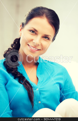 To use this stock image in your creative project, please select the size you need over to the right and click the "Add to Cart" button.
Your downloaded image will come with the Cutcaster watermark removed so don’t worry about the watermark you see on this page. happy and smiling woman stock photo, bright picture of happy and smiling woman by Syda Productions