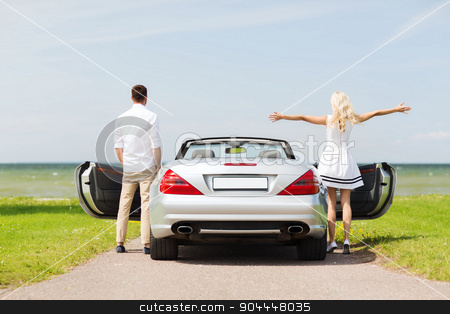 To use this stock image in your creative project, please select the size you need over to the right and click the "Add to Cart" button.
Your downloaded image will come with the Cutcaster watermark removed so don’t worry about the watermark you see on this page. happy man and woman near cabriolet car at sea stock photo, transport, travel, road trip and people concept - happy man and woman near cabriolet car at sea side by Syda Productions