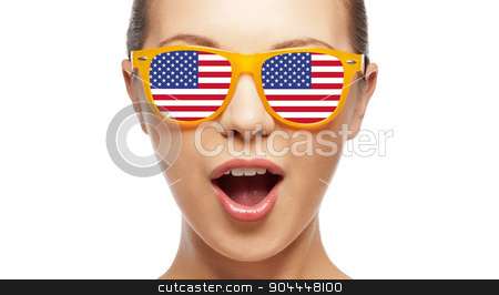 To use this stock image in your creative project, please select the size you need over to the right and click the "Add to Cart" button.
Your downloaded image will come with the Cutcaster watermark removed so don’t worry about the watermark you see on this page. surprised girl in sunglasses with american flag stock photo, people, patriotism, national pride and independence day concept - happy teenage girl in sunglasses with american flag by Syda Productions