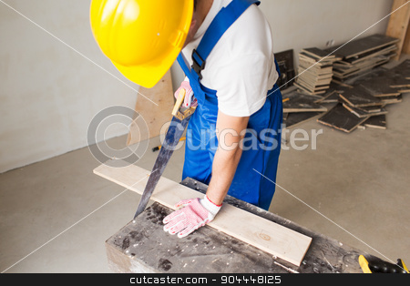 To use this stock image in your creative project, please select the size you need over to the right and click the "Add to Cart" button.
Your downloaded image will come with the Cutcaster watermark removed so don’t worry about the watermark you see on this page. close up of builder with arm saw sawing board stock photo, building, carpentry, repair, teamwork and people concept - close up of builder with arm saw sawing board on table by Syda Productions