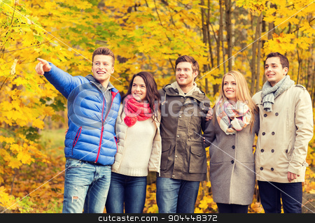 To use this stock image in your creative project, please select the size you need over to the right and click the "Add to Cart" button.
Your downloaded image will come with the Cutcaster watermark removed so don’t worry about the watermark you see on this page. group of smiling men and women in autumn park stock photo, love, relationship, season, friendship and people concept - group of smiling men and women hugging in autumn park by Syda Productions