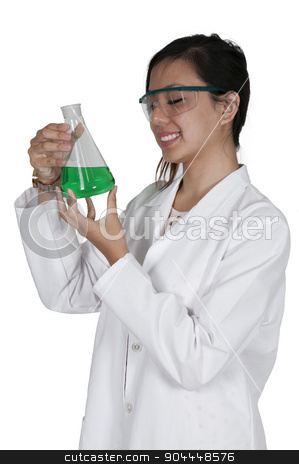 To use this stock image in your creative project, please select the size you need over to the right and click the "Add to Cart" button.
Your downloaded image will come with the Cutcaster watermark removed so don’t worry about the watermark you see on this page. Woman Scientist stock photo, Beautiful woman scientist investigating a glass beaker by Robert Byron