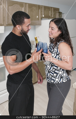 To use this stock image in your creative project, please select the size you need over to the right and click the "Add to Cart" button.
Your downloaded image will come with the Cutcaster watermark removed so don’t worry about the watermark you see on this page. Couple with Wine stock photo, Young couple with wine and wine glasses by Robert Byron