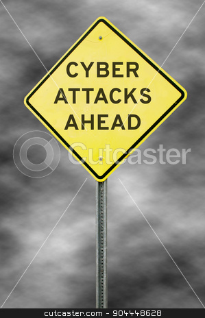 To use this stock image in your creative project, please select the size you need over to the right and click the "Add to Cart" button.
Your downloaded image will come with the Cutcaster watermark removed so don’t worry about the watermark you see on this page. Cyber Attacks Ahead stock photo, Caution yellow warning type American road sign that warns of cyber attacks ahead by Robert Byron