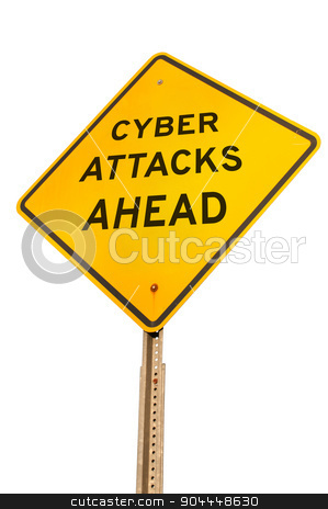 To use this stock image in your creative project, please select the size you need over to the right and click the "Add to Cart" button.
Your downloaded image will come with the Cutcaster watermark removed so don’t worry about the watermark you see on this page. Cyber Attacks Ahead stock photo, Caution yellow warning type American road sign that warns of cyber attacks ahead by Robert Byron