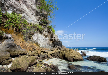 To use this stock image in your creative project, please select the size you need over to the right and click the "Add to Cart" button.
Your downloaded image will come with the Cutcaster watermark removed so don’t worry about the watermark you see on this page. coastline at Nusa Penida island stock photo, coastline at Nusa Penida island, Tembeling Nusa Penida, Bali Indonesia by Artush