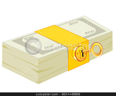 To use this stock image in your creative project, please select the size you need over to the right and click the "Add to Cart" button.
Your downloaded image will come with the Cutcaster watermark removed so don’t worry about the watermark you see on this page. Pack of the money on lock stock vector clipart, Pack of the money closing on lock from gild by cobol1964