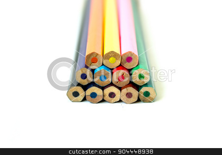 To use this stock image in your creative project, please select the size you need over to the right and click the "Add to Cart" button.
Your downloaded image will come with the Cutcaster watermark removed so don’t worry about the watermark you see on this page. Color pencil set stock photo, Multicolor semi pyramid made from pencils by Roland Valentin Raicu