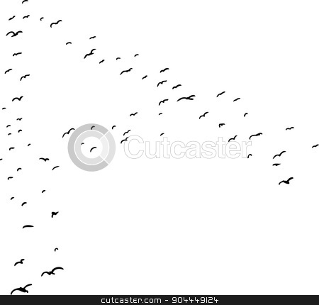 To use this stock image in your creative project, please select the size you need over to the right and click the "Add to Cart" button.
Your downloaded image will come with the Cutcaster watermark removed so don’t worry about the watermark you see on this page. Bird Formation In A stock vector clipart, Illustration of a flock of birds in the shape of the letter a by Eric Basir