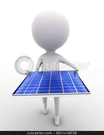 To use this stock image in your creative project, please select the size you need over to the right and click the "Add to Cart" button.
Your downloaded image will come with the Cutcaster watermark removed so don’t worry about the watermark you see on this page. 3d man carrying solar panel in hands concept stock photo, 3d man carrying solar panel in hands concept executed in white isolated background , front angle view by 3dlabs