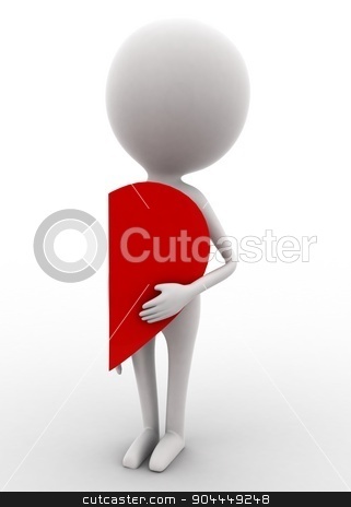 To use this stock image in your creative project, please select the size you need over to the right and click the "Add to Cart" button.
Your downloaded image will come with the Cutcaster watermark removed so don’t worry about the watermark you see on this page. 3d man holding half heart concept stock photo, 3d man holding half heart concept on white isolated background , front angle view by 3dlabs