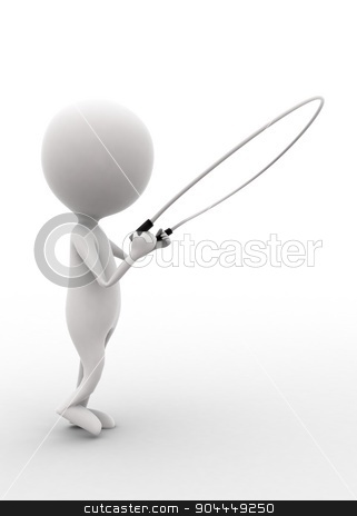 To use this stock image in your creative project, please select the size you need over to the right and click the "Add to Cart" button.
Your downloaded image will come with the Cutcaster watermark removed so don’t worry about the watermark you see on this page. 3d man exercising with rope concept stock photo, 3d man exercising with rope concept on white isolated background , side angle view by 3dlabs