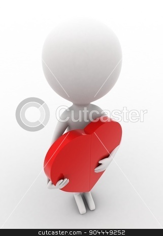 To use this stock image in your creative project, please select the size you need over to the right and click the "Add to Cart" button.
Your downloaded image will come with the Cutcaster watermark removed so don’t worry about the watermark you see on this page. 3d man holding big heart concept stock photo, 3d man holding big heart concept on white isolated background , top angle view by 3dlabs