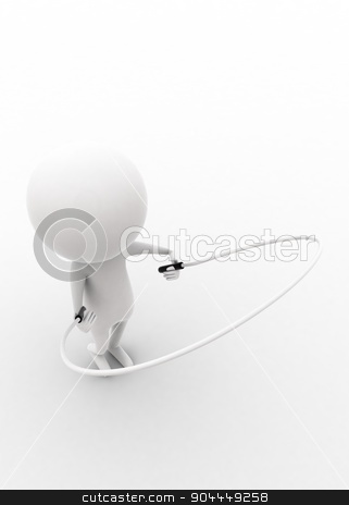 To use this stock image in your creative project, please select the size you need over to the right and click the "Add to Cart" button.
Your downloaded image will come with the Cutcaster watermark removed so don’t worry about the watermark you see on this page. 3d man exercising with rope concept stock photo, 3d man exercising with rope concept on white isolated background , top angle view by 3dlabs