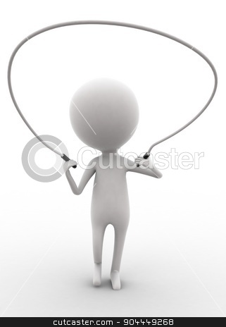 To use this stock image in your creative project, please select the size you need over to the right and click the "Add to Cart" button.
Your downloaded image will come with the Cutcaster watermark removed so don’t worry about the watermark you see on this page. 3d man exercising with rope concept stock photo, 3d man exercising with rope concept on white isolated background , front angle view by 3dlabs