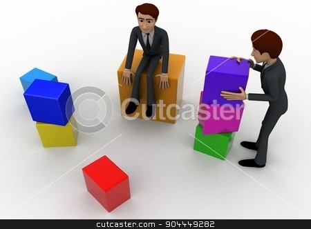 To use this stock image in your creative project, please select the size you need over to the right and click the "Add to Cart" button.
Your downloaded image will come with the Cutcaster watermark removed so don’t worry about the watermark you see on this page. 3d men with colourful blocks concept stock photo, 3d men with colourful blocks concept on white background, side angle view by 3dlabs
