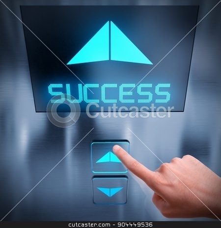 To use this stock image in your creative project, please select the size you need over to the right and click the "Add to Cart" button.
Your downloaded image will come with the Cutcaster watermark removed so don’t worry about the watermark you see on this page. Success business elevator stock photo, Finger push a button of the elevator by Federico Caputo