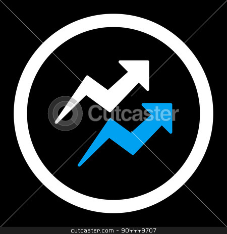 To use this stock image in your creative project, please select the size you need over to the right and click the "Add to Cart" button.
Your downloaded image will come with the Cutcaster watermark removed so don’t worry about the watermark you see on this page. Trends icon stock photo, Trends raster icon. This flat rounded symbol uses blue and white colors and isolated on a black background. by ahasoft