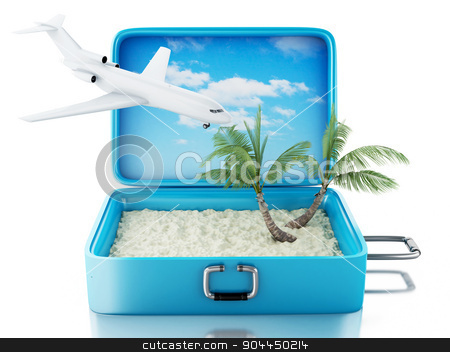 To use this stock image in your creative project, please select the size you need over to the right and click the "Add to Cart" button.
Your downloaded image will come with the Cutcaster watermark removed so don’t worry about the watermark you see on this page. 3d Travel suitcase. Isolated white background stock photo, 3d renderer image. Travel suitcase. Summer Vacation Concept. Isolated white background by nicolas menijes