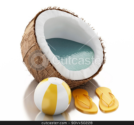 To use this stock image in your creative project, please select the size you need over to the right and click the "Add to Cart" button.
Your downloaded image will come with the Cutcaster watermark removed so don’t worry about the watermark you see on this page. 3d coconut paradise on white background stock photo, 3d renderer image. Coconut paradise. Summer concept on white background. by nicolas menijes