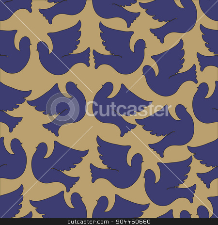 To use this stock image in your creative project, please select the size you need over to the right and click the "Add to Cart" button.
Your downloaded image will come with the Cutcaster watermark removed so don’t worry about the watermark you see on this page. Doves and pigeons seamless pattern stock vector clipart, Doves and pigeons seamless pattern for peace concept and wedding design. Vector by Aleksandra Serova