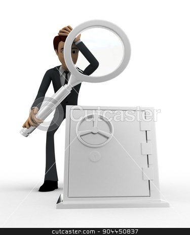 To use this stock image in your creative project, please select the size you need over to the right and click the "Add to Cart" button.
Your downloaded image will come with the Cutcaster watermark removed so don’t worry about the watermark you see on this page. 3d man examine locker concept stock photo, 3d man examine locker concept on white background, front angle view by 3dlabs