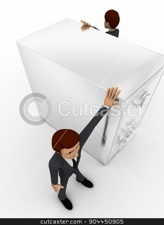 To use this stock image in your creative project, please select the size you need over to the right and click the "Add to Cart" button.
Your downloaded image will come with the Cutcaster watermark removed so don’t worry about the watermark you see on this page. 3d two men guard locker concept stock photo, 3d two men guard locker concept on white background, side top angle view by 3dlabs