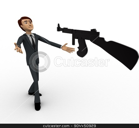 To use this stock image in your creative project, please select the size you need over to the right and click the "Add to Cart" button.
Your downloaded image will come with the Cutcaster watermark removed so don’t worry about the watermark you see on this page. 3d man afraid of machine gun concept stock photo, 3d man afraid of machine gun concept on white background, front angle view by 3dlabs