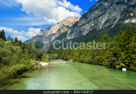 To use this stock image in your creative project, please select the size you need over to the right and click the "Add to Cart" button.
Your downloaded image will come with the Cutcaster watermark removed so don’t worry about the watermark you see on this page. Gail River - Carinthia Austria stock photo, The green Gail River the largest tributary of the Drava River. Carinthia, Austria by catalby