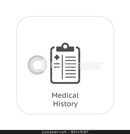 To use this stock image in your creative project, please select the size you need over to the right and click the "Add to Cart" button.
Your downloaded image will come with the Cutcaster watermark removed so don’t worry about the watermark you see on this page. Medical History and Medical Services Icon. Flat Design. stock vector clipart, Medical History and Medical Services Icon. Flat Design. by Vadym Nechyporenko