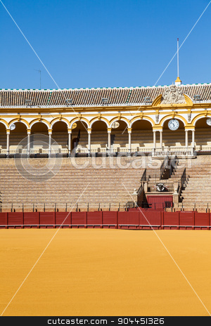 To use this stock image in your creative project, please select the size you need over to the right and click the "Add to Cart" button.
Your downloaded image will come with the Cutcaster watermark removed so don’t worry about the watermark you see on this page. Bullring in Sevilla stock photo, The Plaza de Toros de la Real Maestranza de Caballería de Sevilla is the oldest bullring in the world. by Paolo Gallo