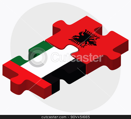 To use this stock image in your creative project, please select the size you need over to the right and click the "Add to Cart" button.
Your downloaded image will come with the Cutcaster watermark removed so don’t worry about the watermark you see on this page. United Arab Emirates and Albania Flags stock vector clipart, United Arab Emirates and Albania Flags in puzzle isolated on white background
by Istanbul2009