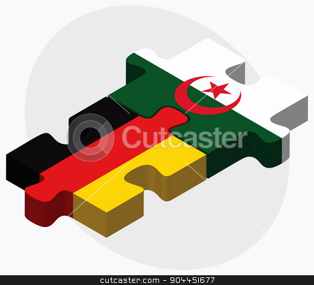 To use this stock image in your creative project, please select the size you need over to the right and click the "Add to Cart" button.
Your downloaded image will come with the Cutcaster watermark removed so don’t worry about the watermark you see on this page. Germany and Algeria Flags stock vector clipart, Germany and Algeria Flags in puzzle isolated on white background
by Istanbul2009