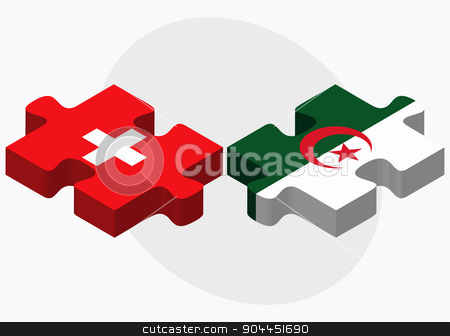 To use this stock image in your creative project, please select the size you need over to the right and click the "Add to Cart" button.
Your downloaded image will come with the Cutcaster watermark removed so don’t worry about the watermark you see on this page. Switzerland and Algeria Flags stock vector clipart, Switzerland and Algeria Flags in puzzle isolated on white background
by Istanbul2009